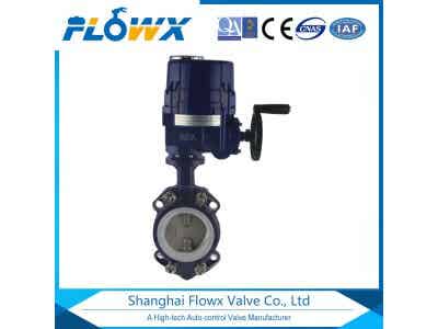 FQ電動(dòng)對(duì)夾蝶閥  鑄鐵蝶閥